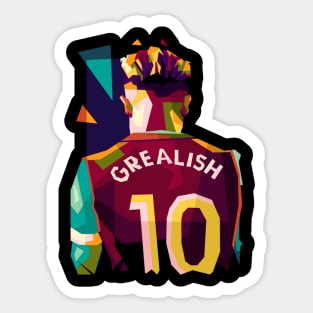 Jack Grealish In Pop Art Sticker